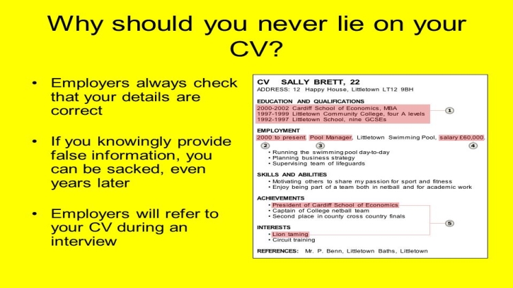 What Makes a Good CV?