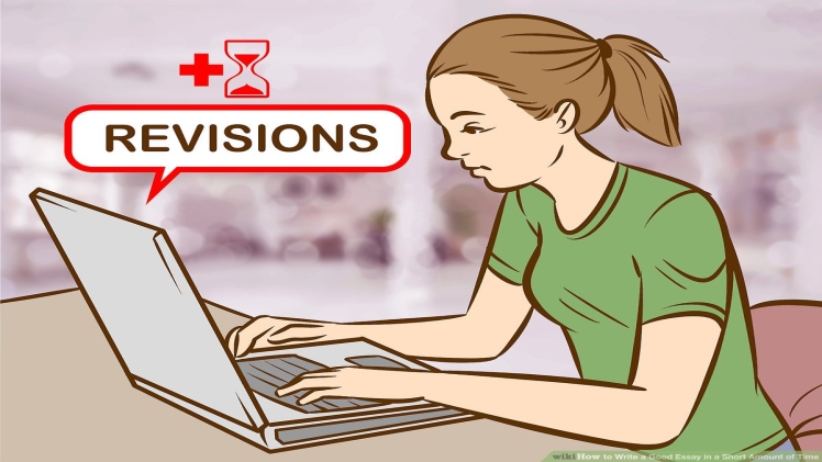 In a short amount of time, writing an essay