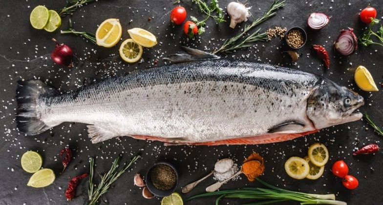 Buy your fresh king salmon to eat and enjoy the food